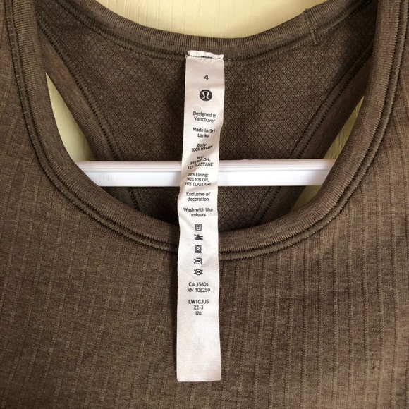 Lululemon Ebb to Street Ribbed Crop Tank 4 - Picture 4 of 6